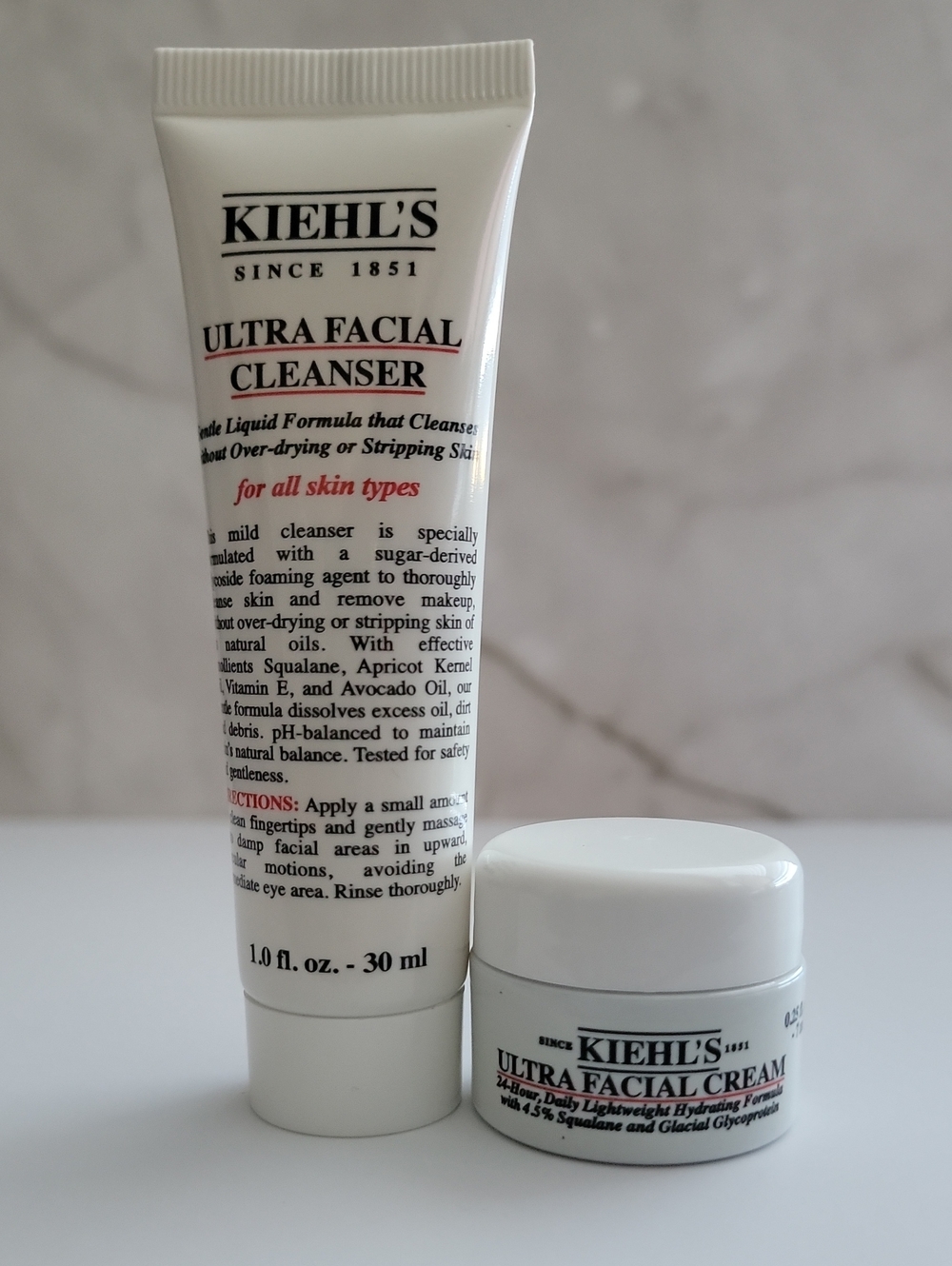 Kiehl's Ultra Facial Cleanser & Cream - Travel Size